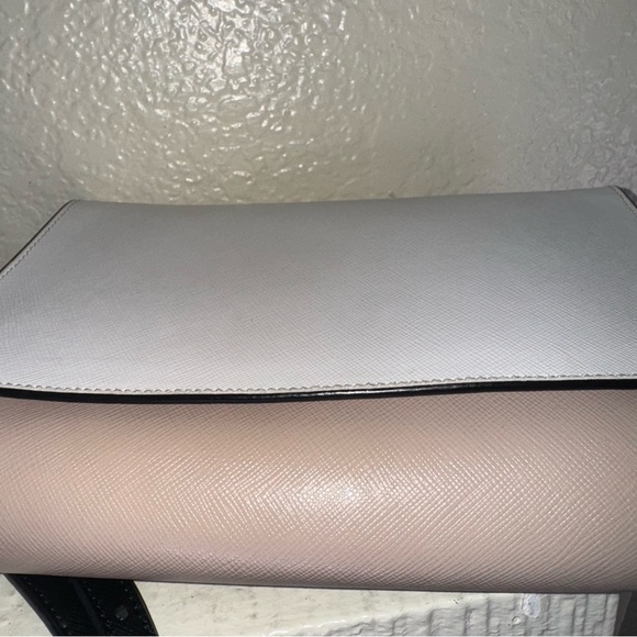 Kate Spade Carson Saffiano Leather Convertible Crossbody Warm Beige Multi Gold - Picture 16 of 16